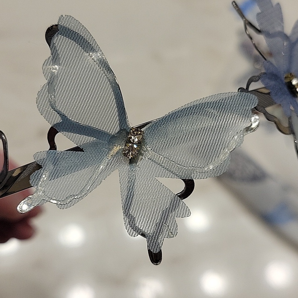 Butterfly hair tie and Headband Set - Picture 7 of 15